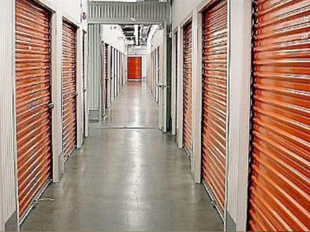 American Steel Buildings - Inside a Building with Orange Doors American Steel Buildings - Inside a Building with Orange Doors